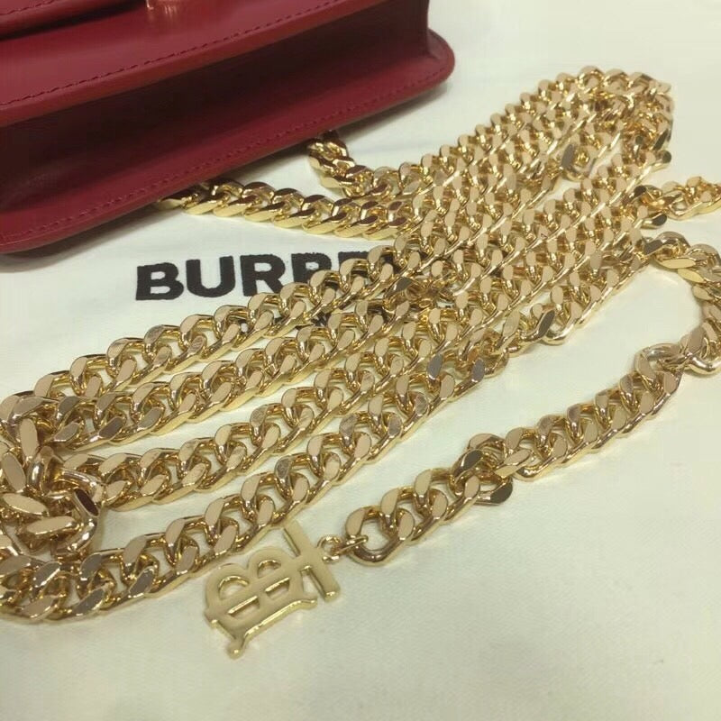 GLAMI Tb Chain Belt Bag Red For Women, Bags 6.6in/17cm