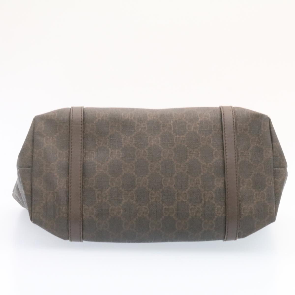 GUCCI GG Canvas Tote Bag PVC Leather Brown 336776 23085