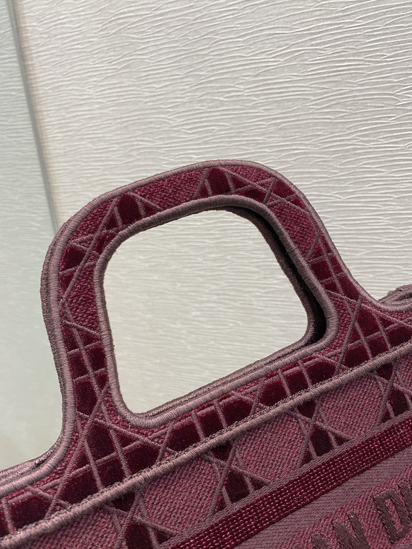 GLAMI Mini Tote Book Oblique Red Canvas For Women 23cm/9in CD