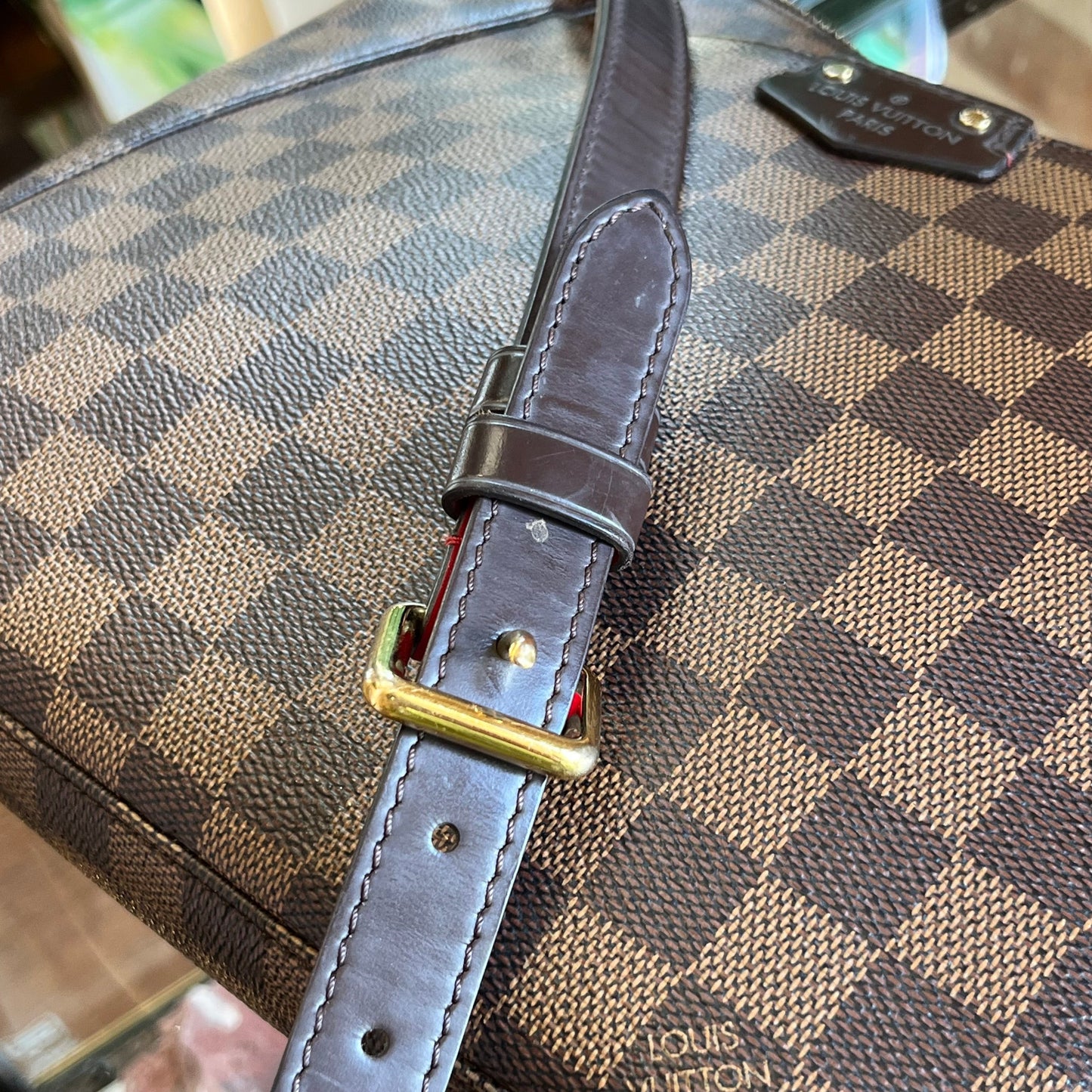 LOUIS VUITTON South Bank Besace Damier Ebene Canvas Crossbody Bag