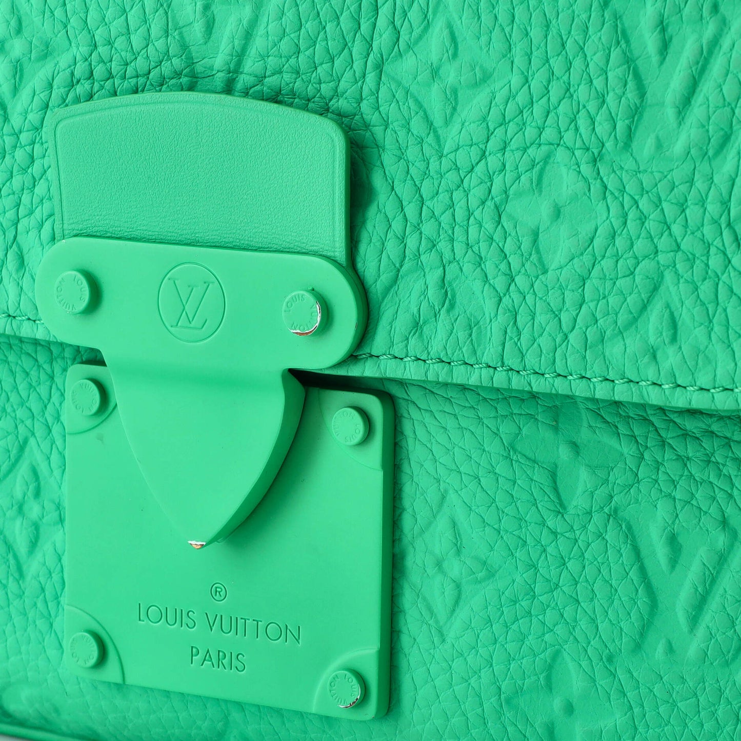 Louis Vuitton S Lock Messenger Bag Monogram Taurillon Leather