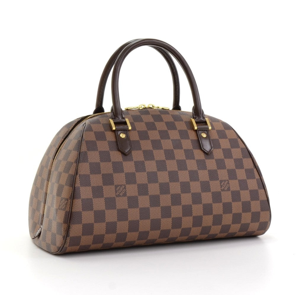 Louis Vuitto Ribera MM Damier Ebene Canvas Handbag