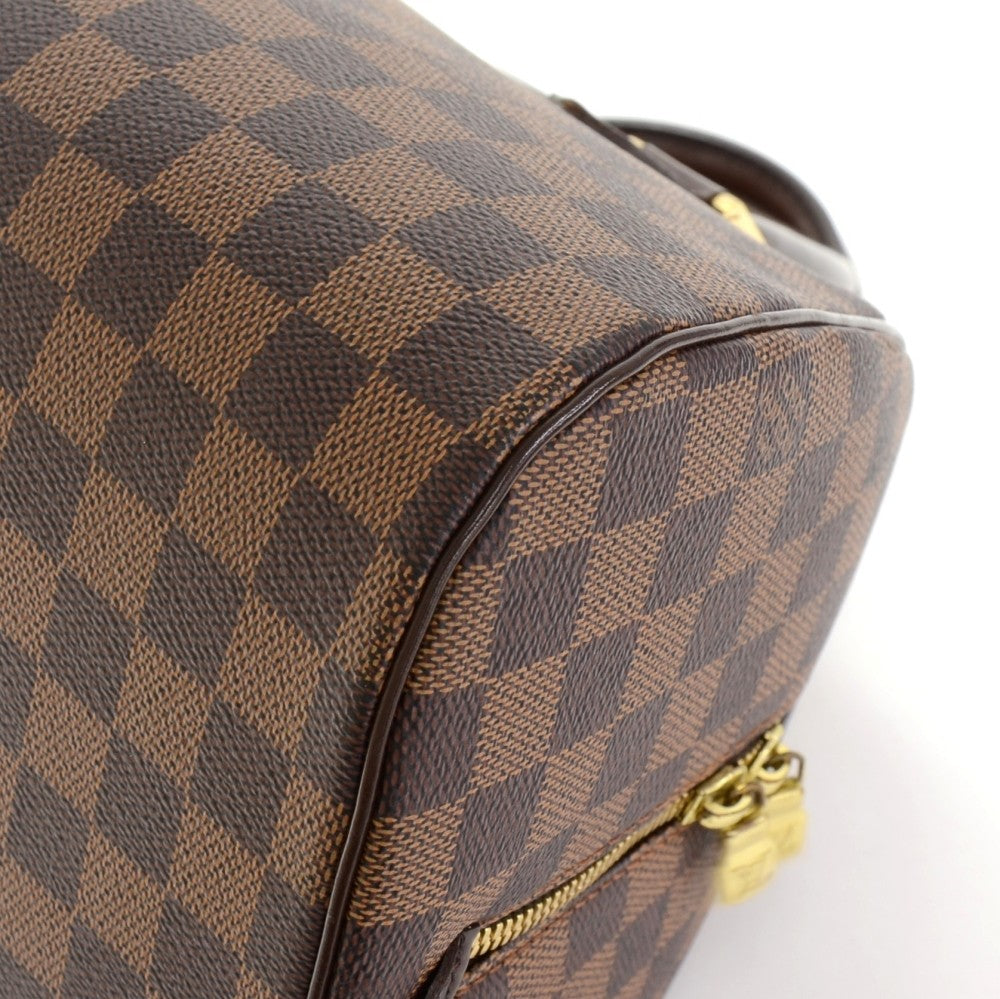 Louis Vuitto Ribera MM Damier Ebene Canvas Handbag