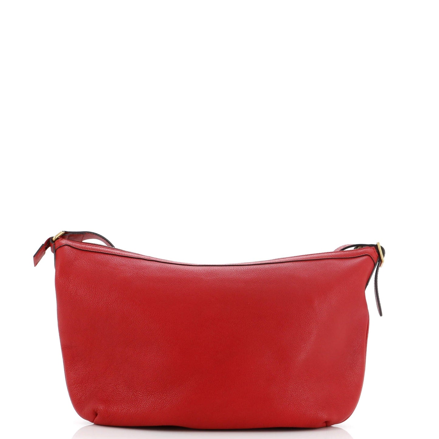 Logo Half-Moon Hobo Printed Leather