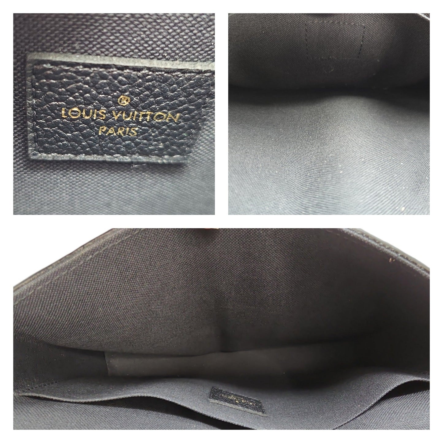 Louis Vuitton Monogram Empreinte Felicie Pochette with Zip Insert