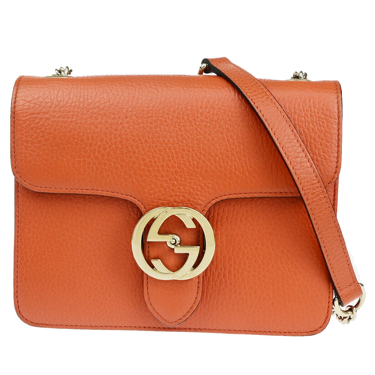 Gucci Interlocking  Leather Shoulder Bag ()
