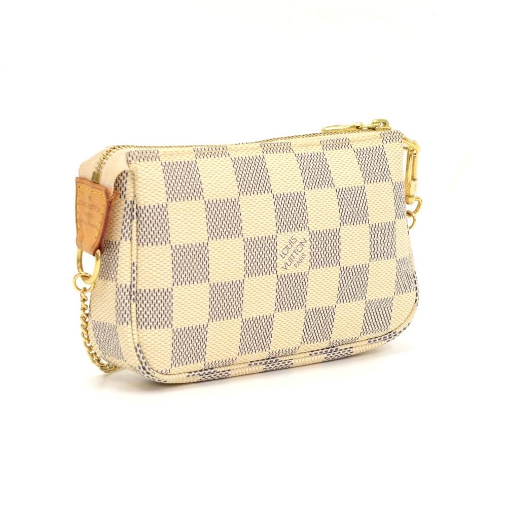 Louis Vuitto Damier Azur Canvas Pochette Accessoires Evening Bag