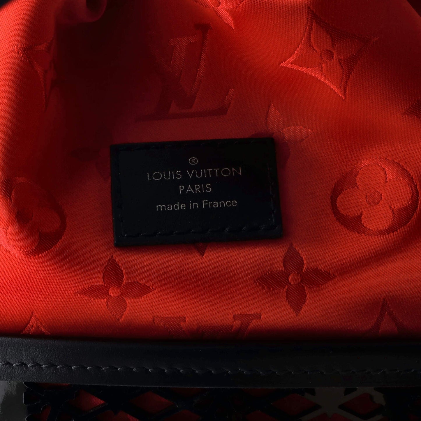 Louis Vuitton Bucket Bag Monogram Lace Leather PM