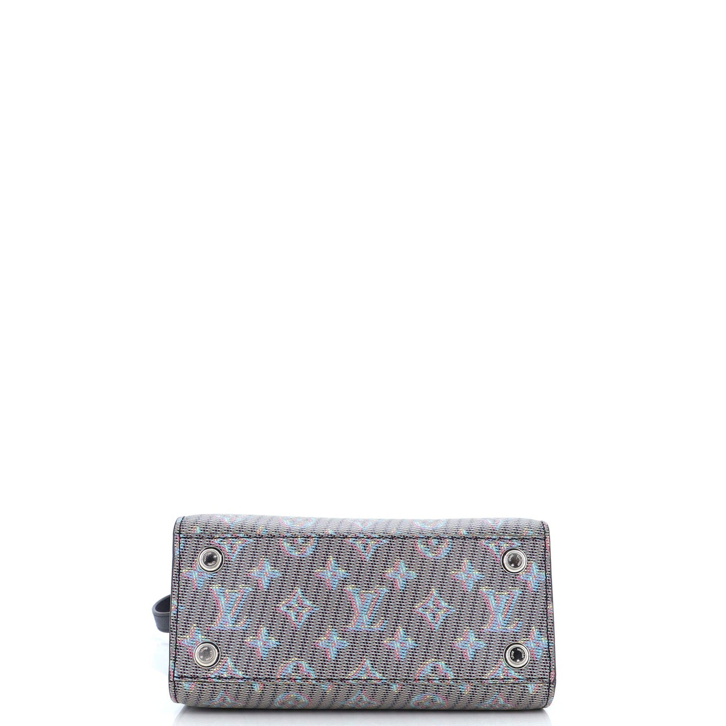 Louis Vuitton City Steamer Handbag Damier Monogram LV Pop Leather Mini