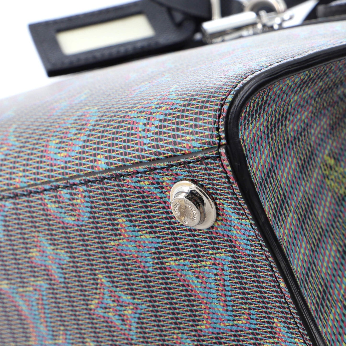 Louis Vuitton City Steamer Handbag Damier Monogram LV Pop Leather Mini