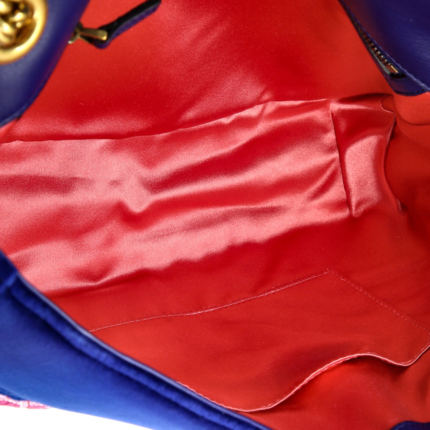 GG Marmont Flap Bag Embroidered Matelasse Velvet Medium