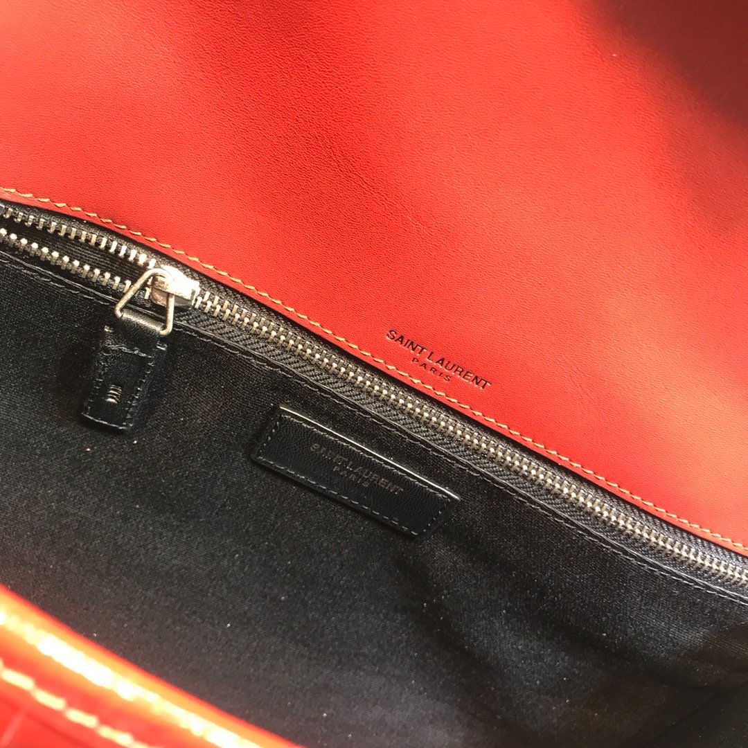 GLAMI Niki MeGLAMIum Chain Bag In-Embossed RedÃ‚Â For Women 11in/28cm YSL