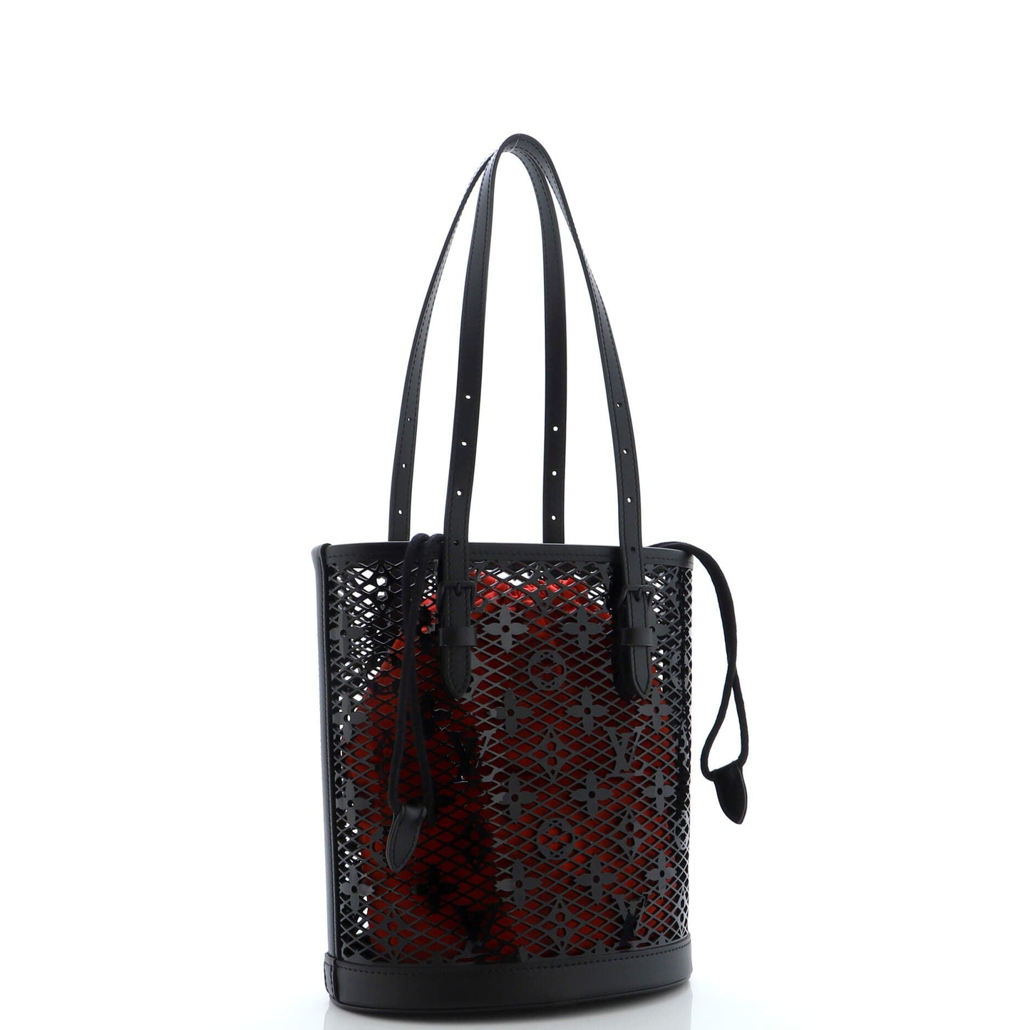 Louis Vuitton Bucket Bag Monogram Lace Leather PM