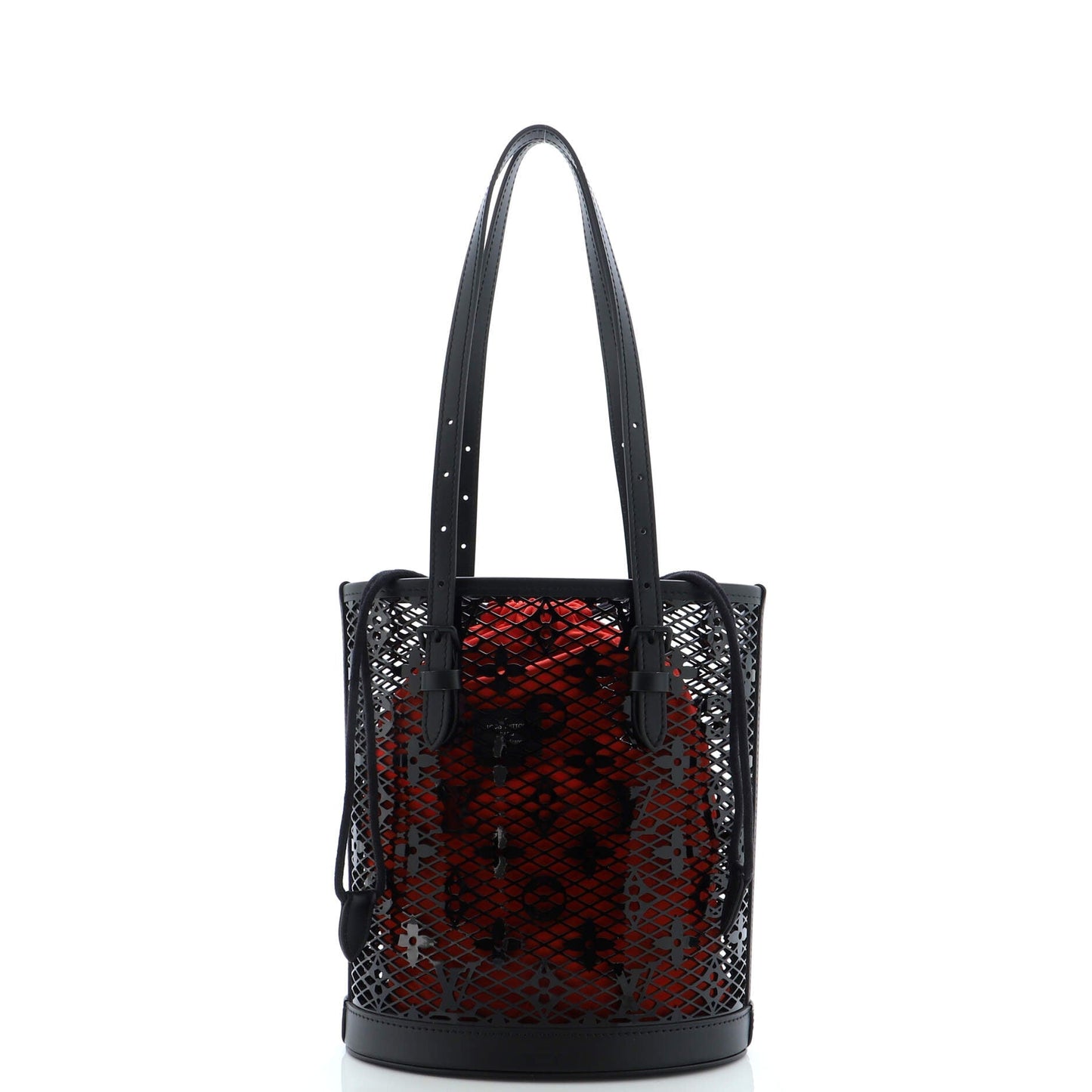 Louis Vuitton Bucket Bag Monogram Lace Leather PM