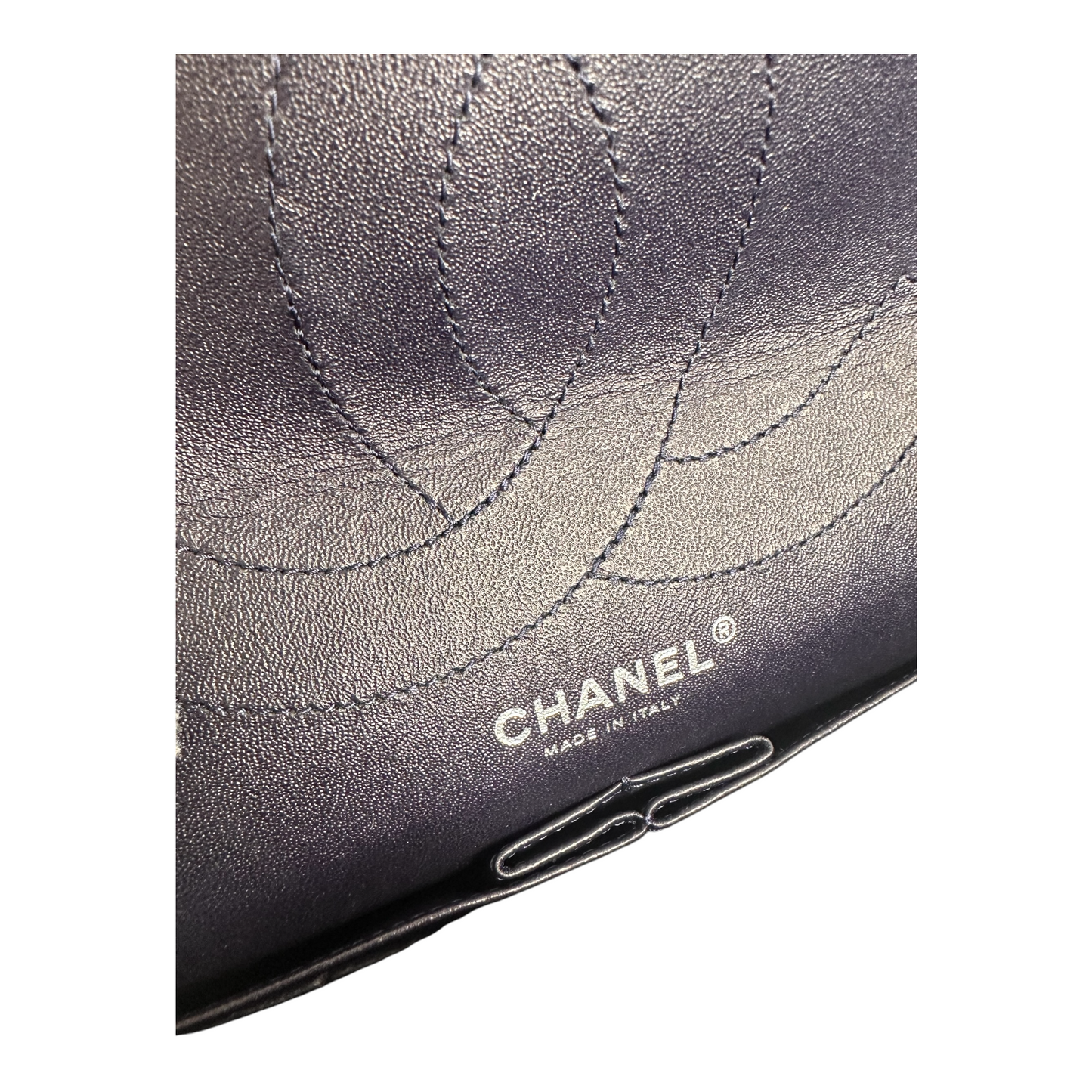 Chanel Aged Calfskin Quilted 2.55 Reissue 227 Flap Dark Blue