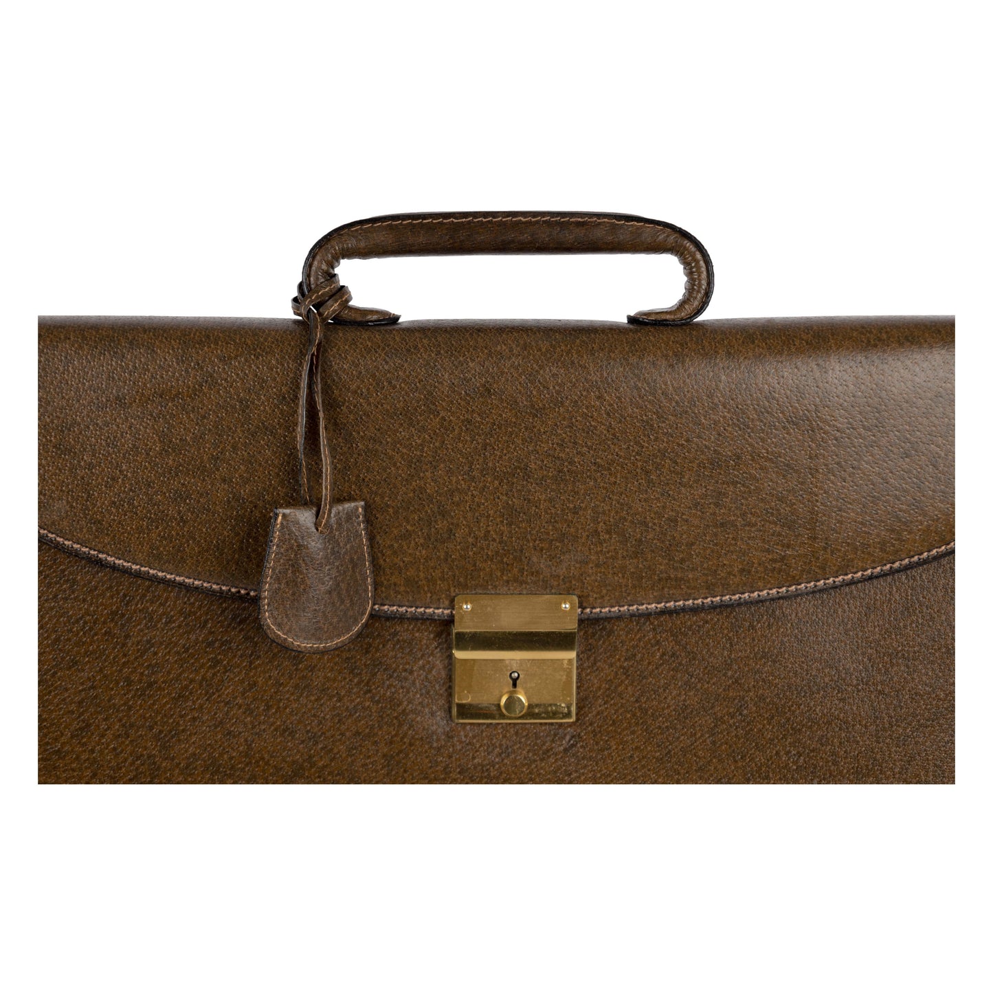 GLM--  Leather Briefcase - '90s