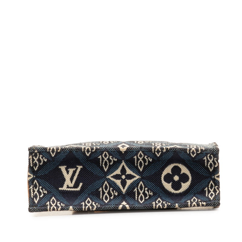 Louis Vuitton Monogram  Pitt Sacpra Handbag Shoulder Bag 2WAY M80288 Blue Canvas Leather  Louis Vuitton