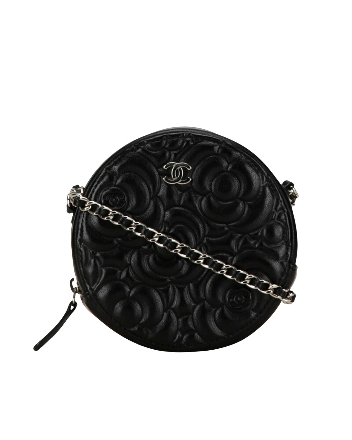 Chanel Round Camellia Crossbody Bag