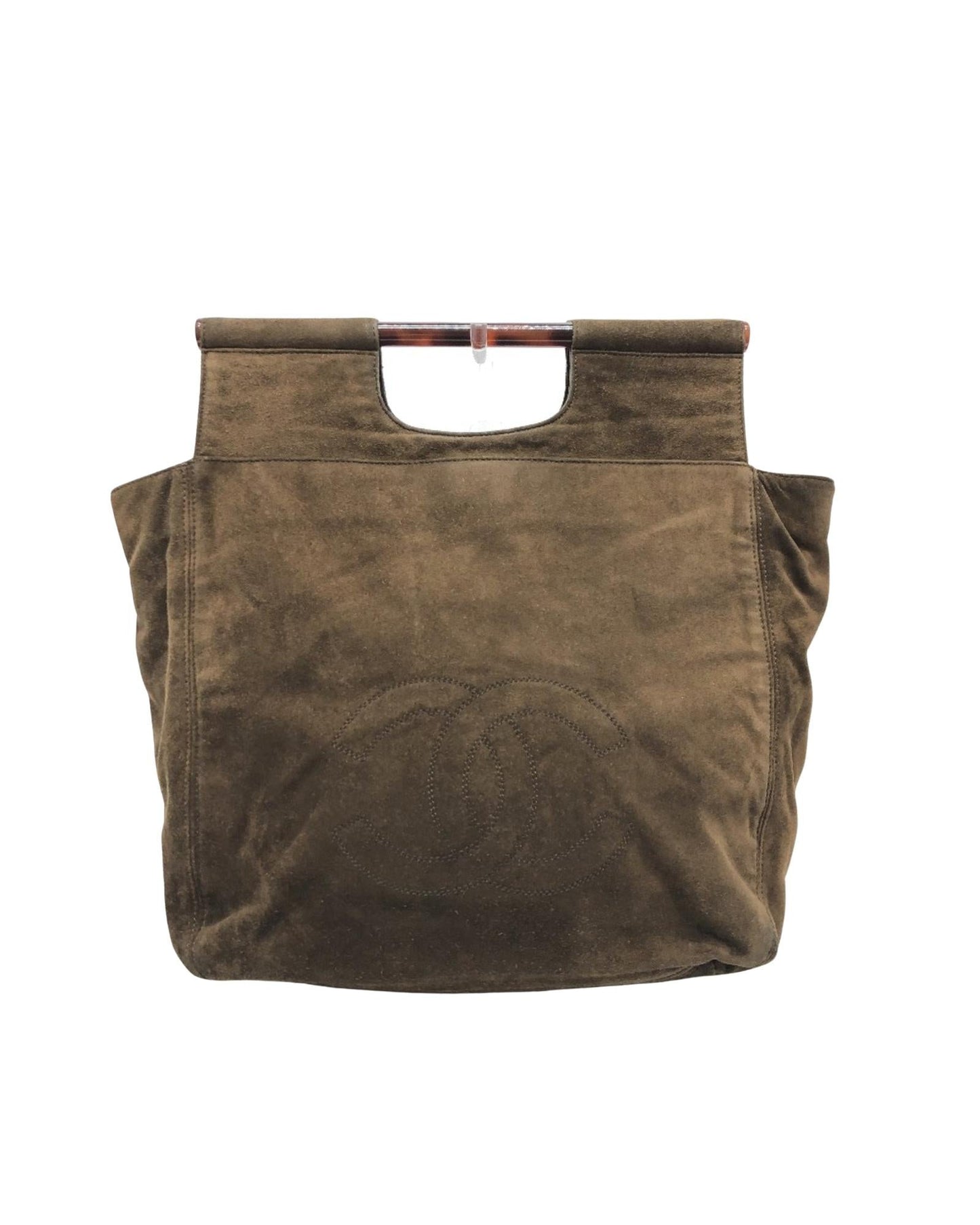 Chanel uede Tote Bag Brown