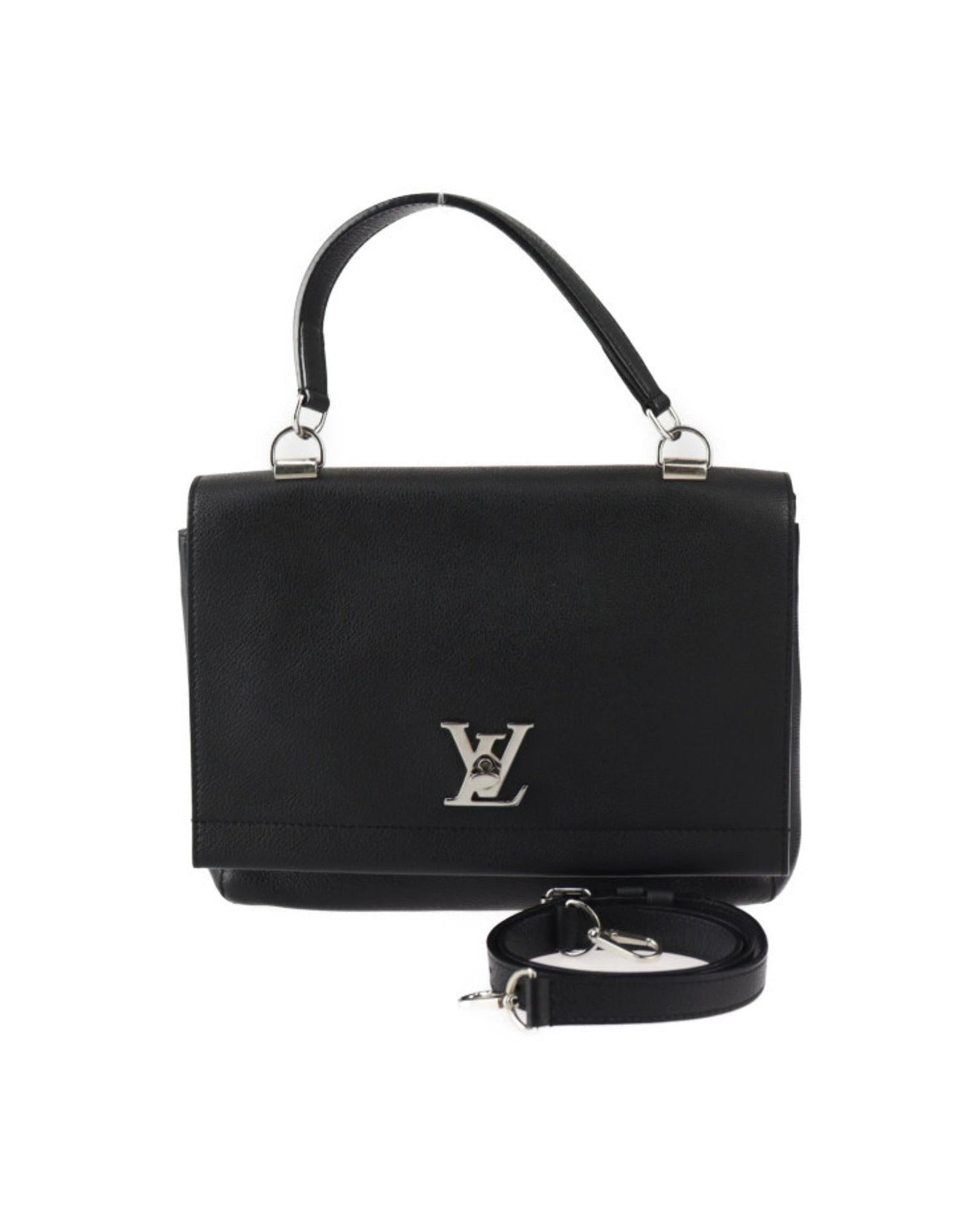 LV Pont 9 Black Leather Handbag