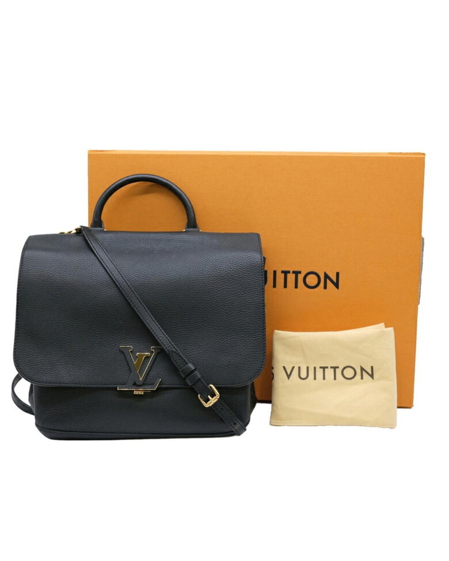 LV Pochette Black Leather