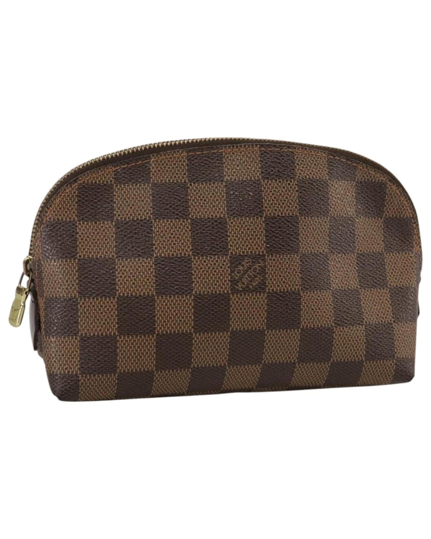 Cosmetic Pouch Damier Ebene Canvas