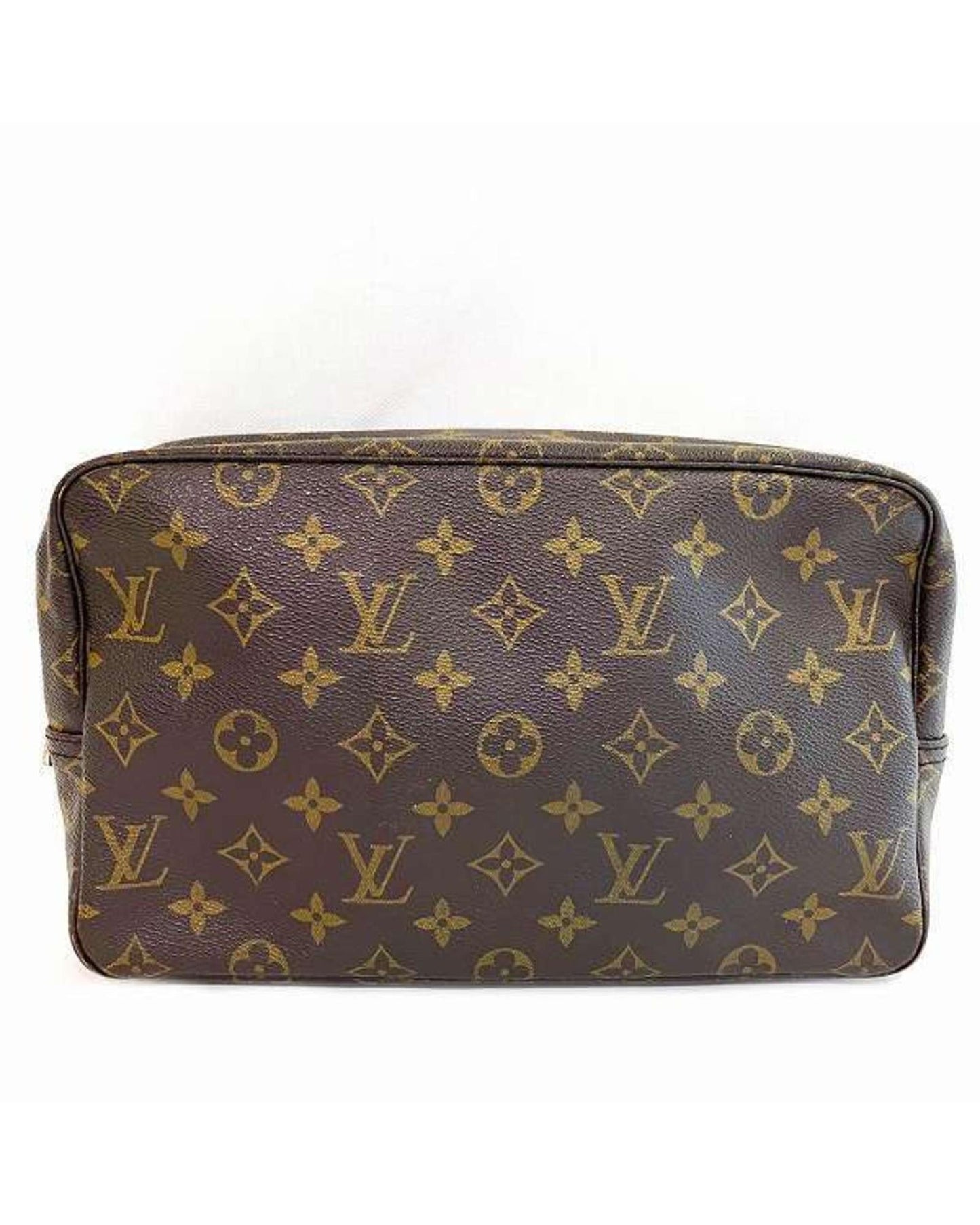 Luxury Canvas Toiletry Bag with Stain and Discoloration Detailing