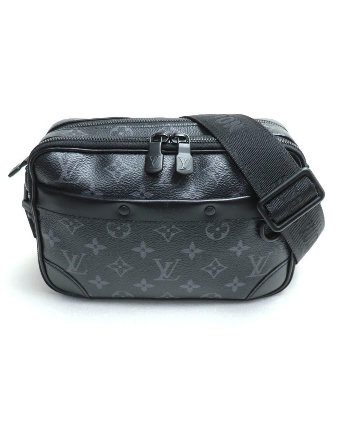 Sleek Canvas Messenger Bag with Shoulder Strap and Dust Bag