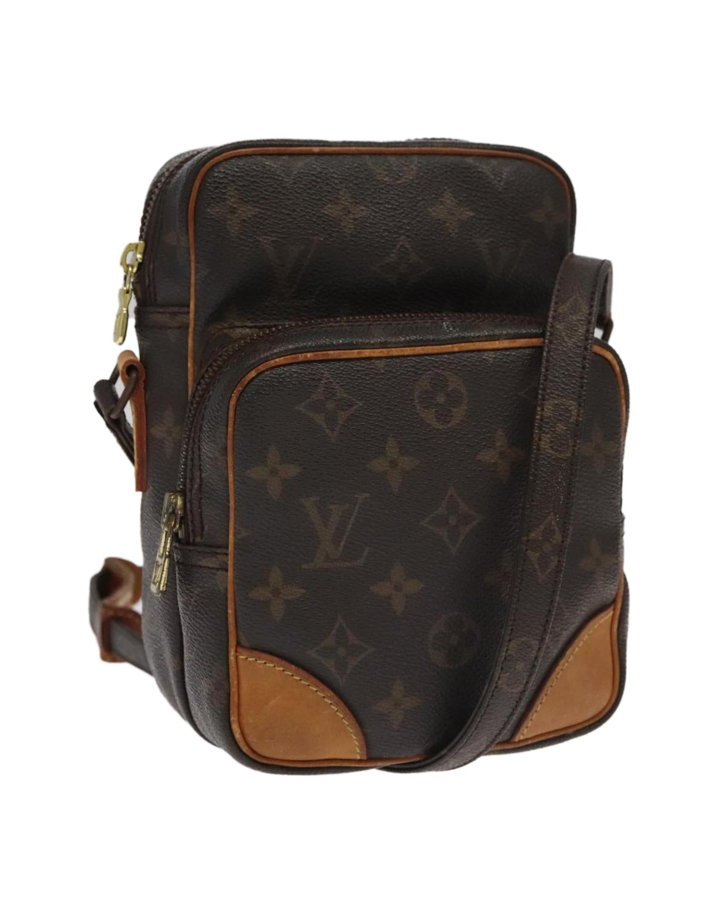 Canvas Shoulder Bag with Adjustable Strap and Multiple Compartments