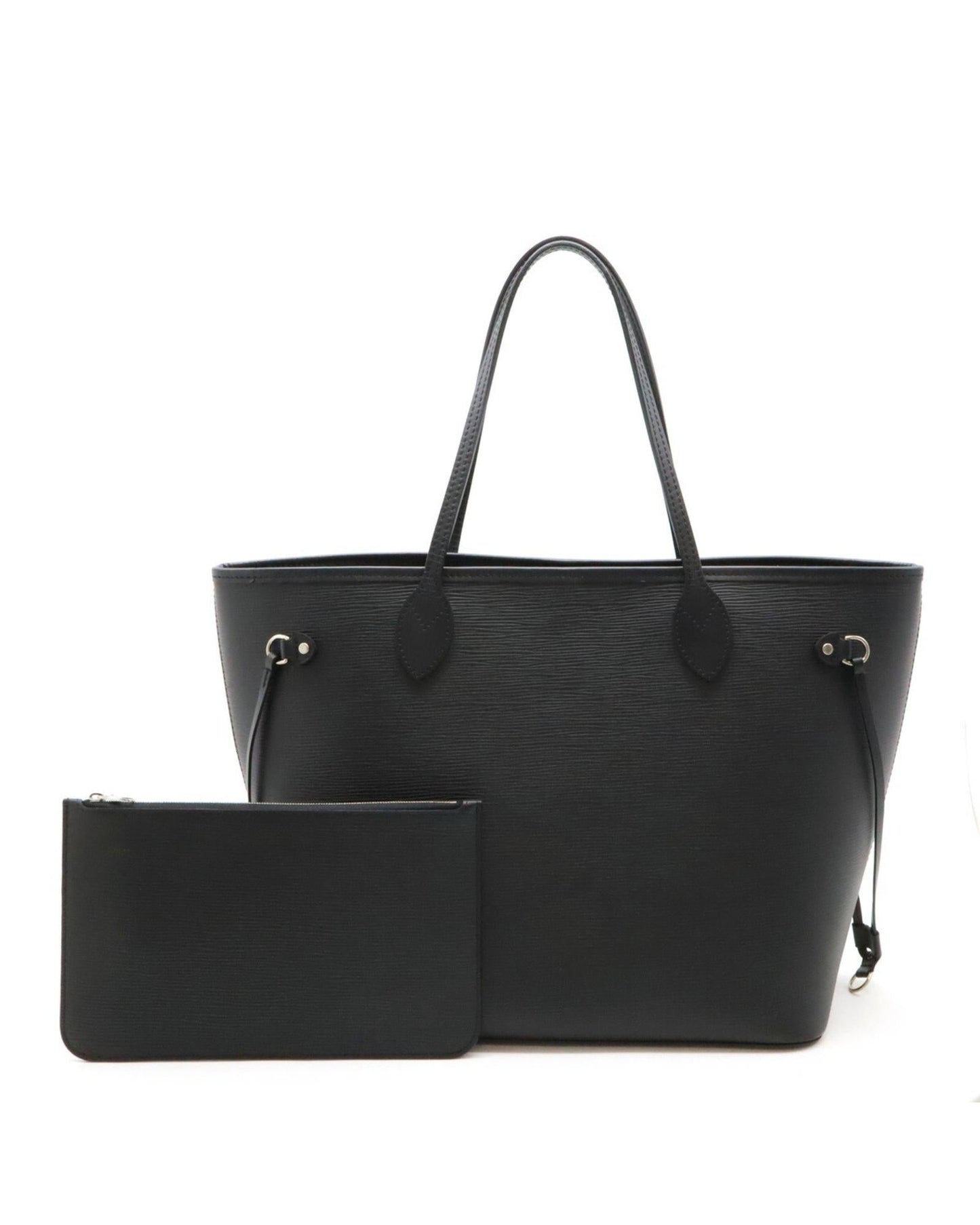 Neverfull MM Tote Black Leather
