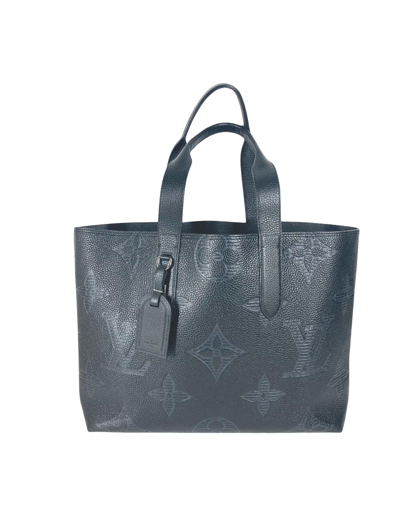 Leather Cabas Voyage Tote Bag