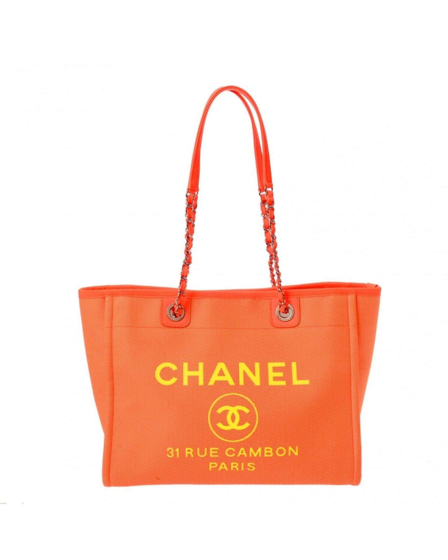 Chanel Chanel Tote Neon Orange Bag