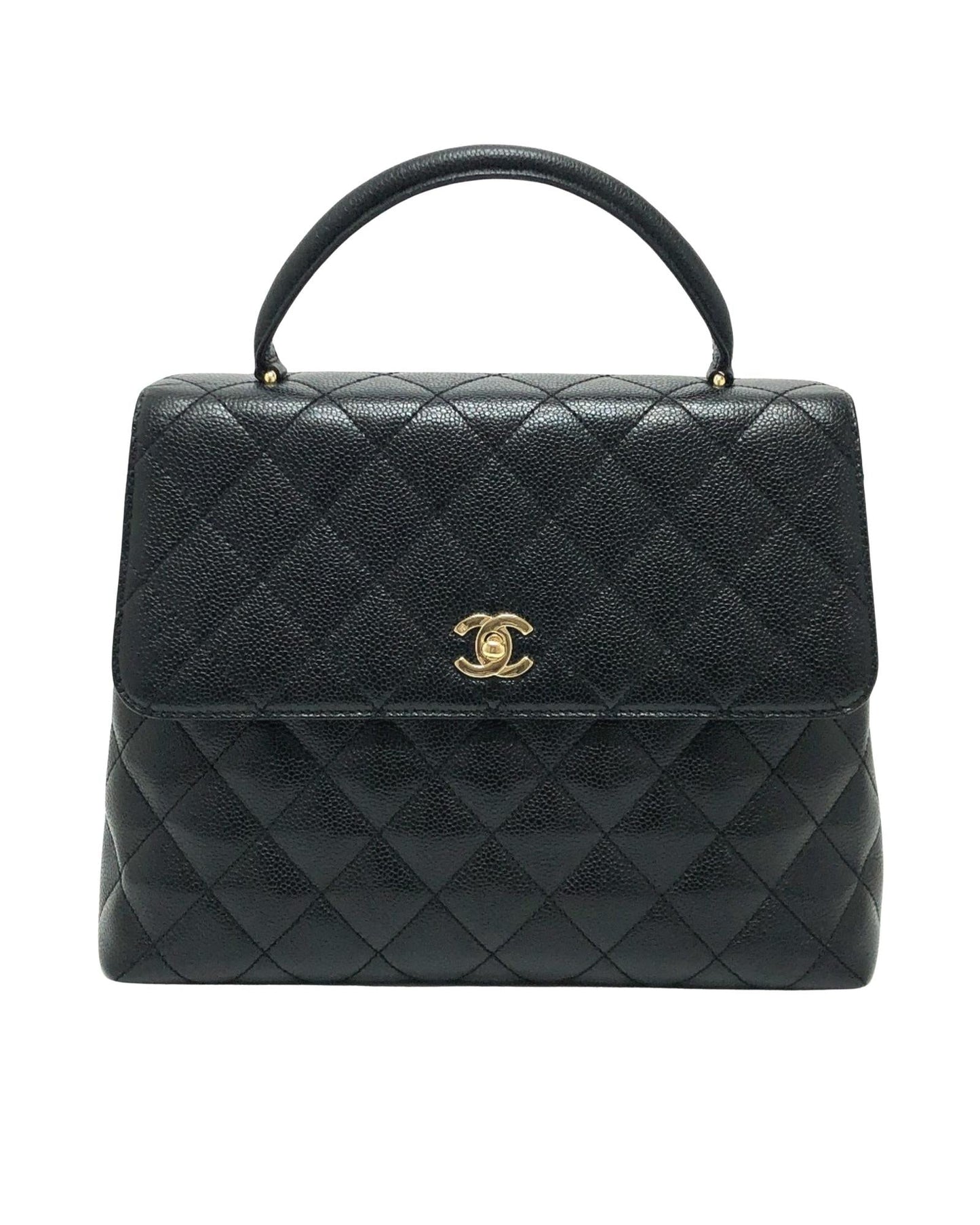 Chanel Classic Handbag Black Quilted