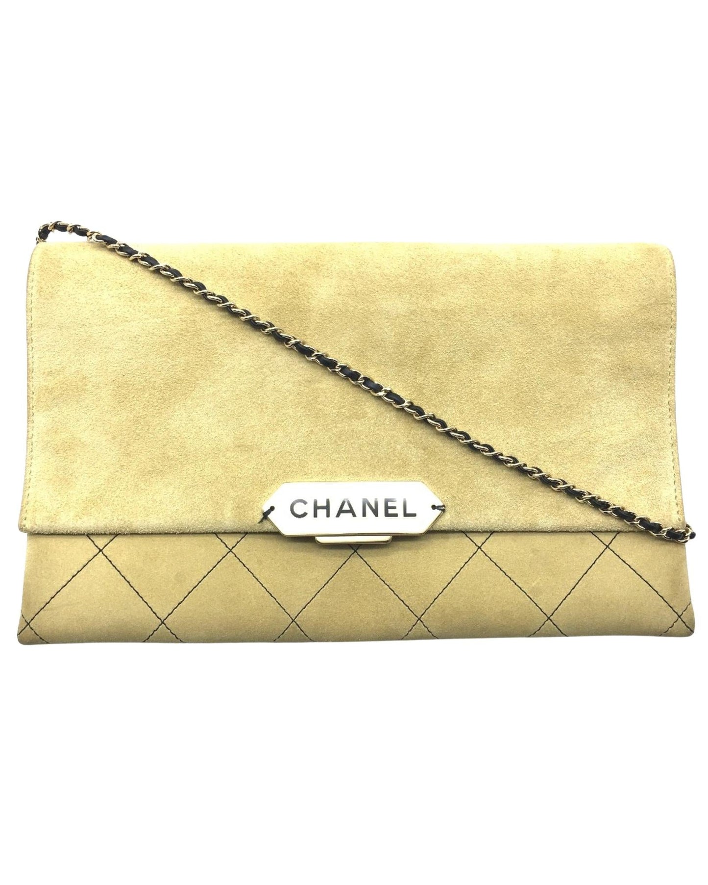 Chanel Suede Leather Chain Bag