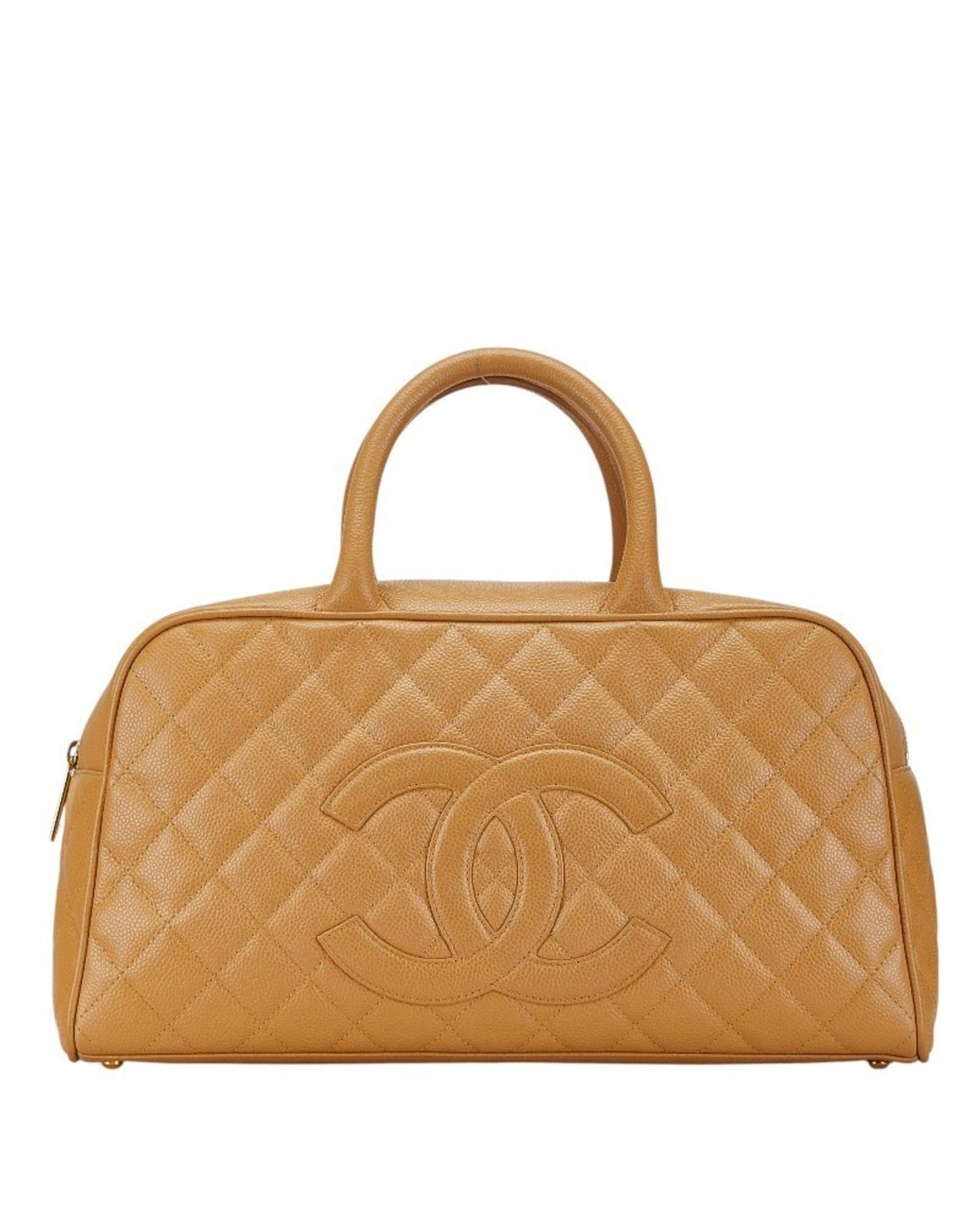 Chanel Classic Handbag Camel Leather