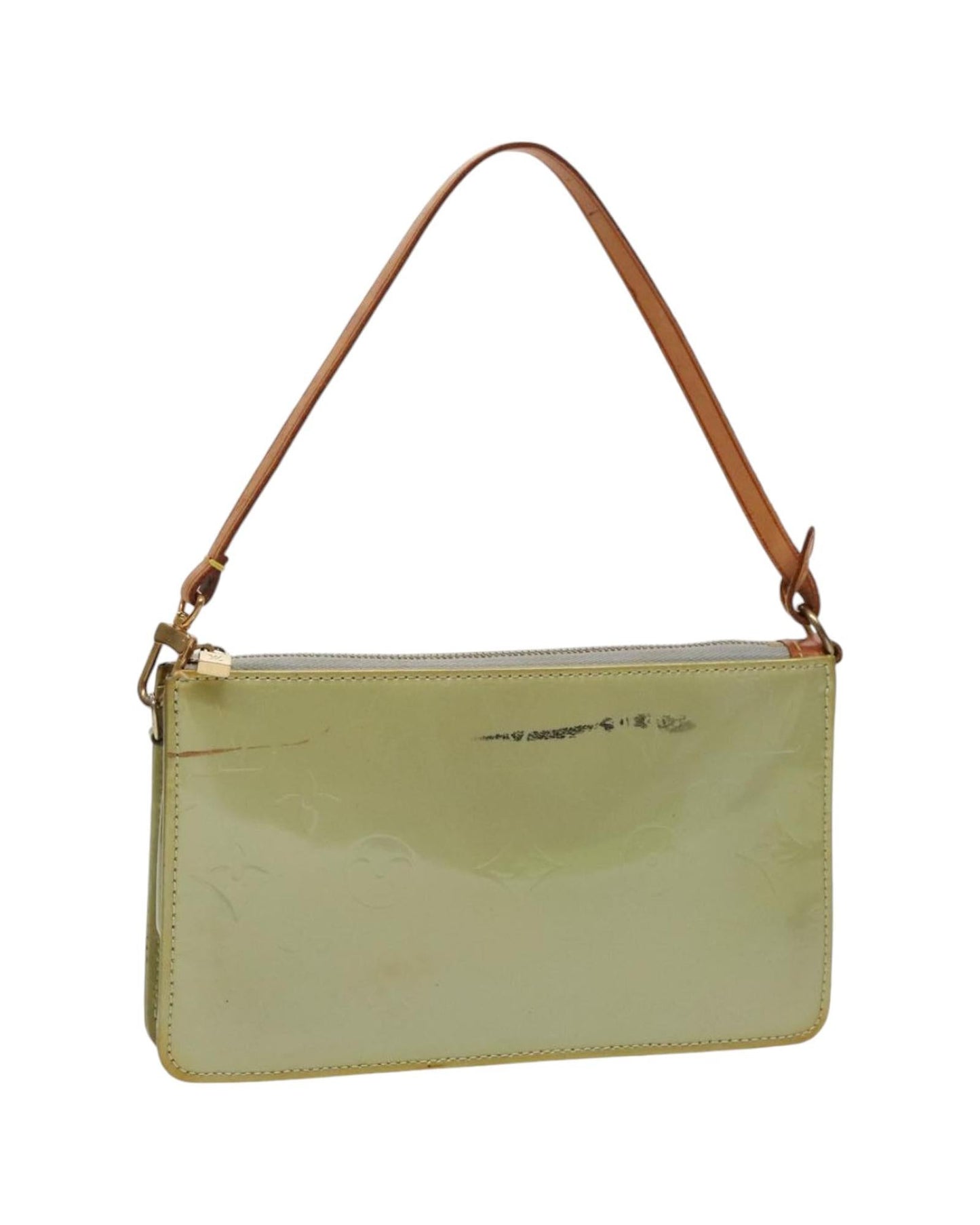 Pochette Vernis Clutch Green Patent Leather