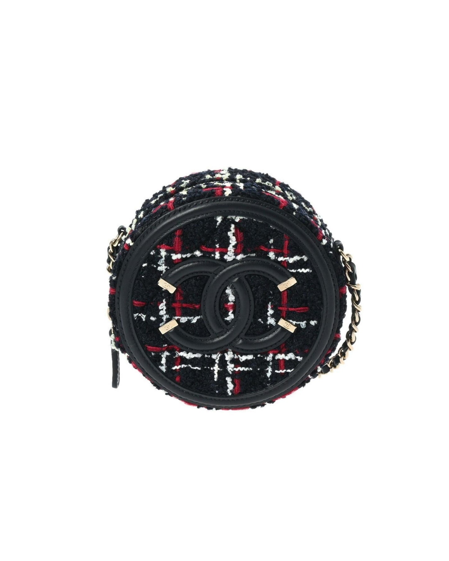 Chanel Round Tweed Chain Bag A94731
