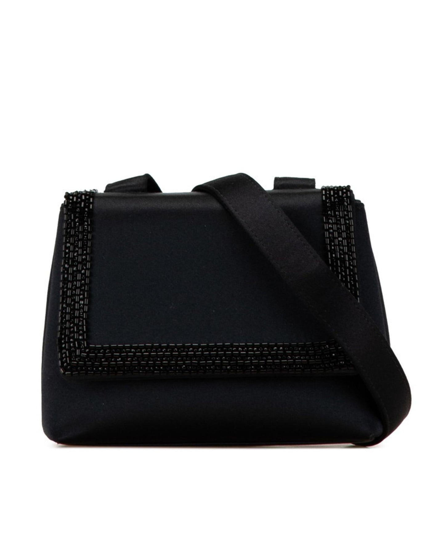 Chanel Beaded Satin Shoulder Bag