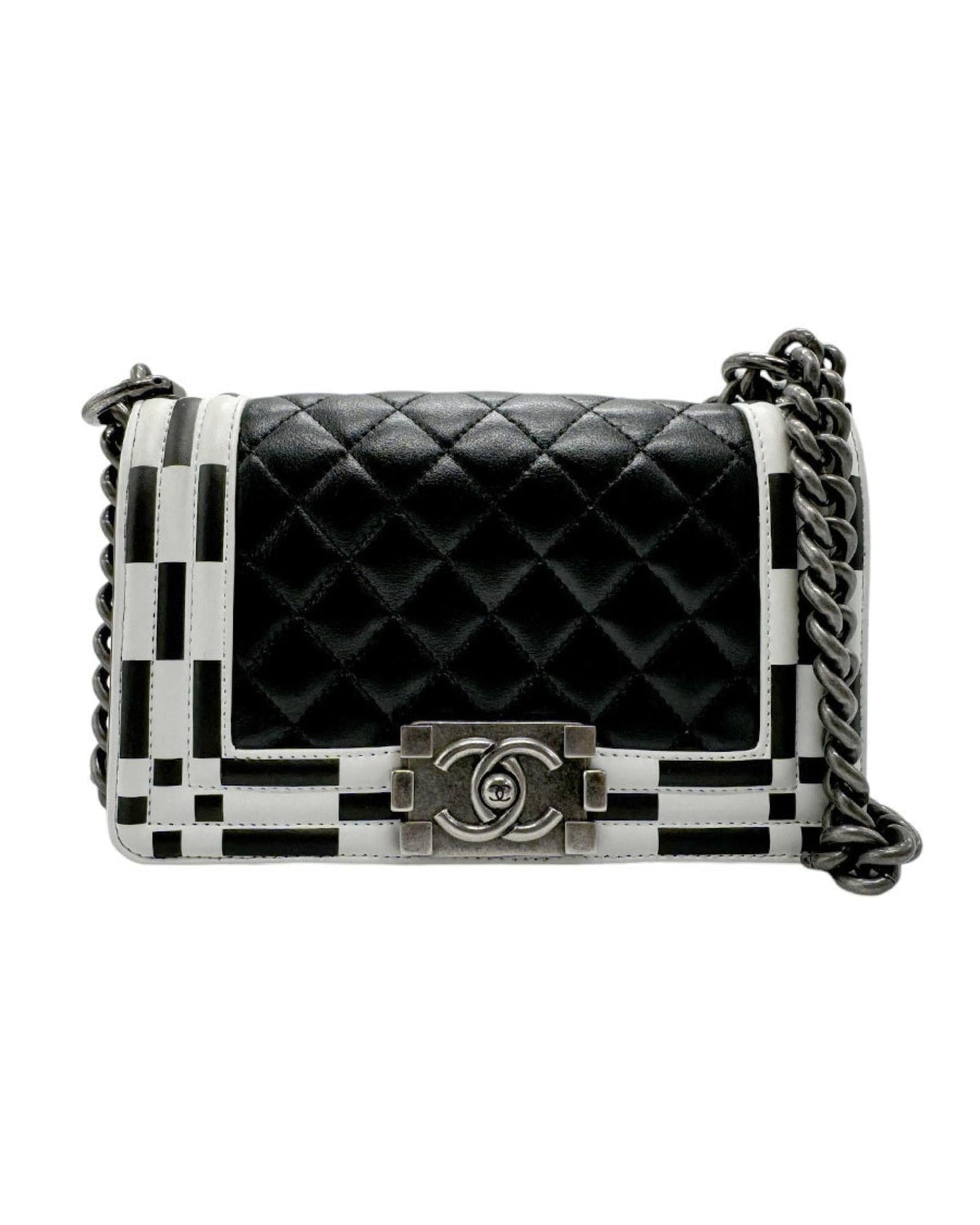 Chanel Boy Chanel Bag Checkerboard Style
