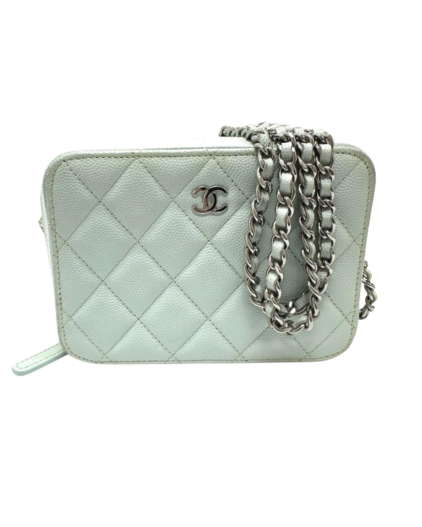 Chanel Boy Chain Bag Light Green A67086