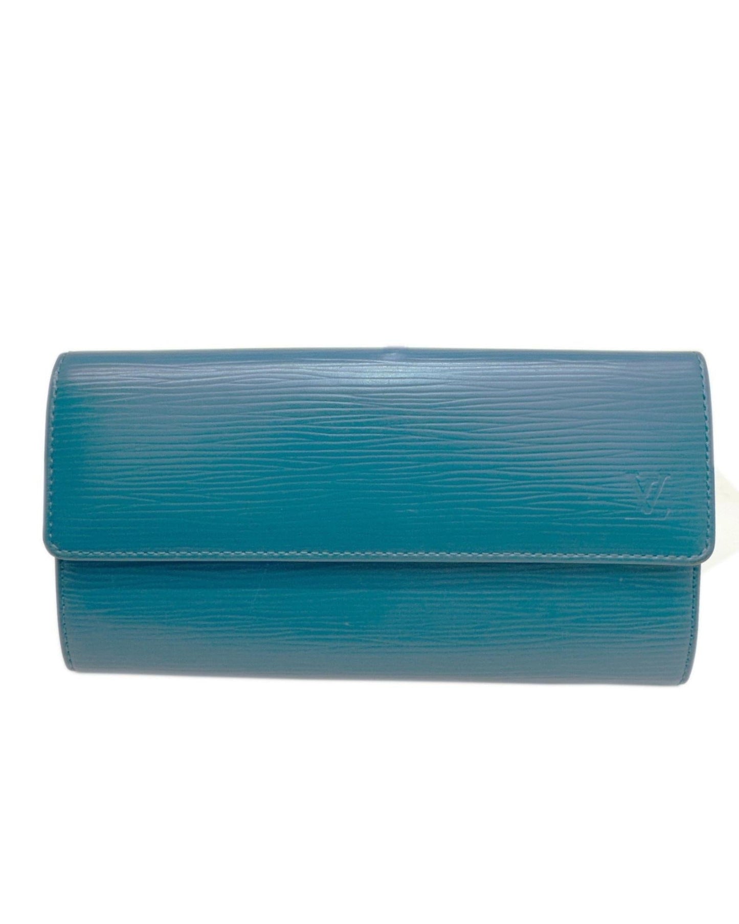 Luxury Leather Wallet with Slightly Rubbed Finish