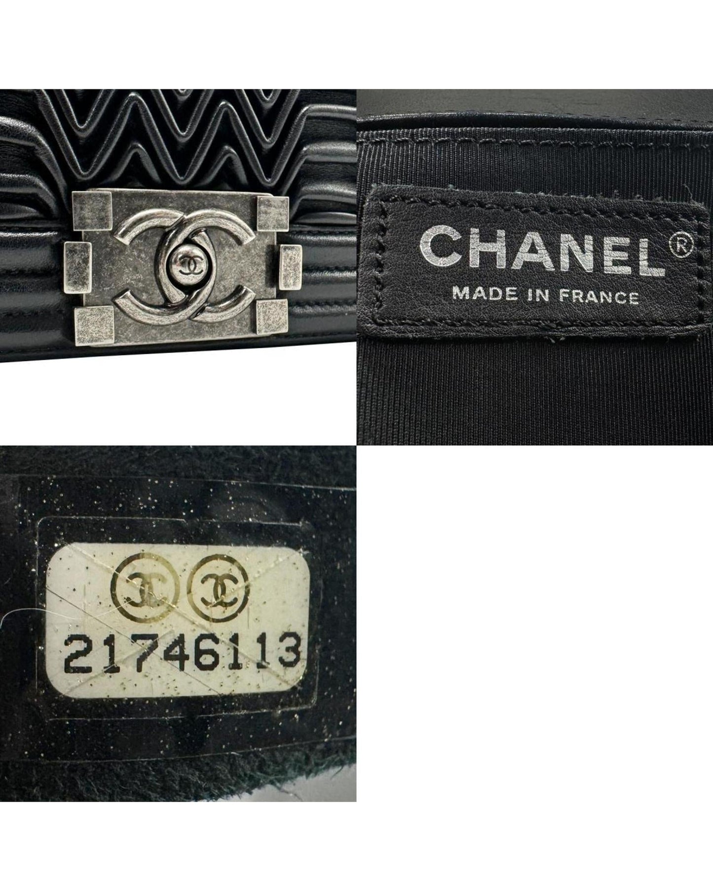 Chanel Boy Bag Chevron Quilted Lambskin