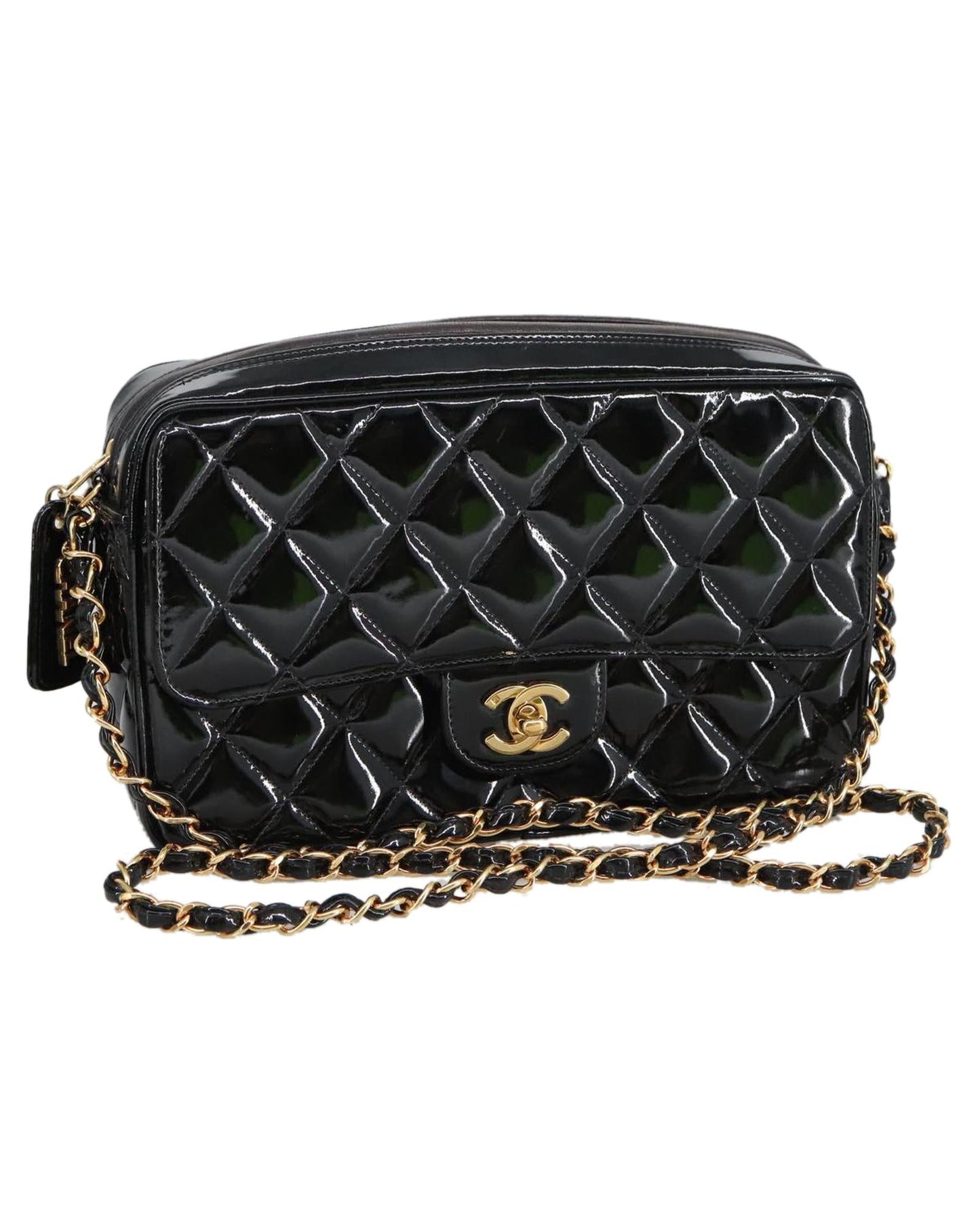 Chanel Classic Flap Patent Leather Bag