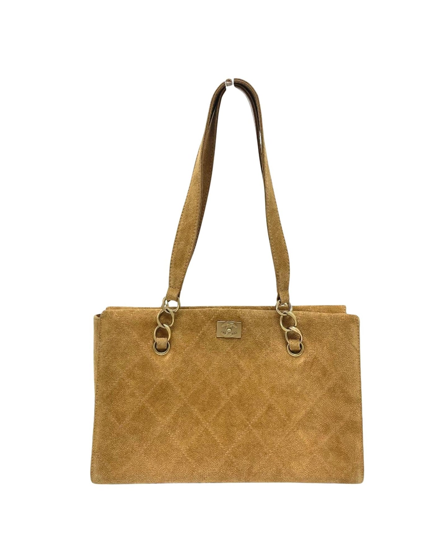 Chanel uede Quilted Tote Claic Tote Bag