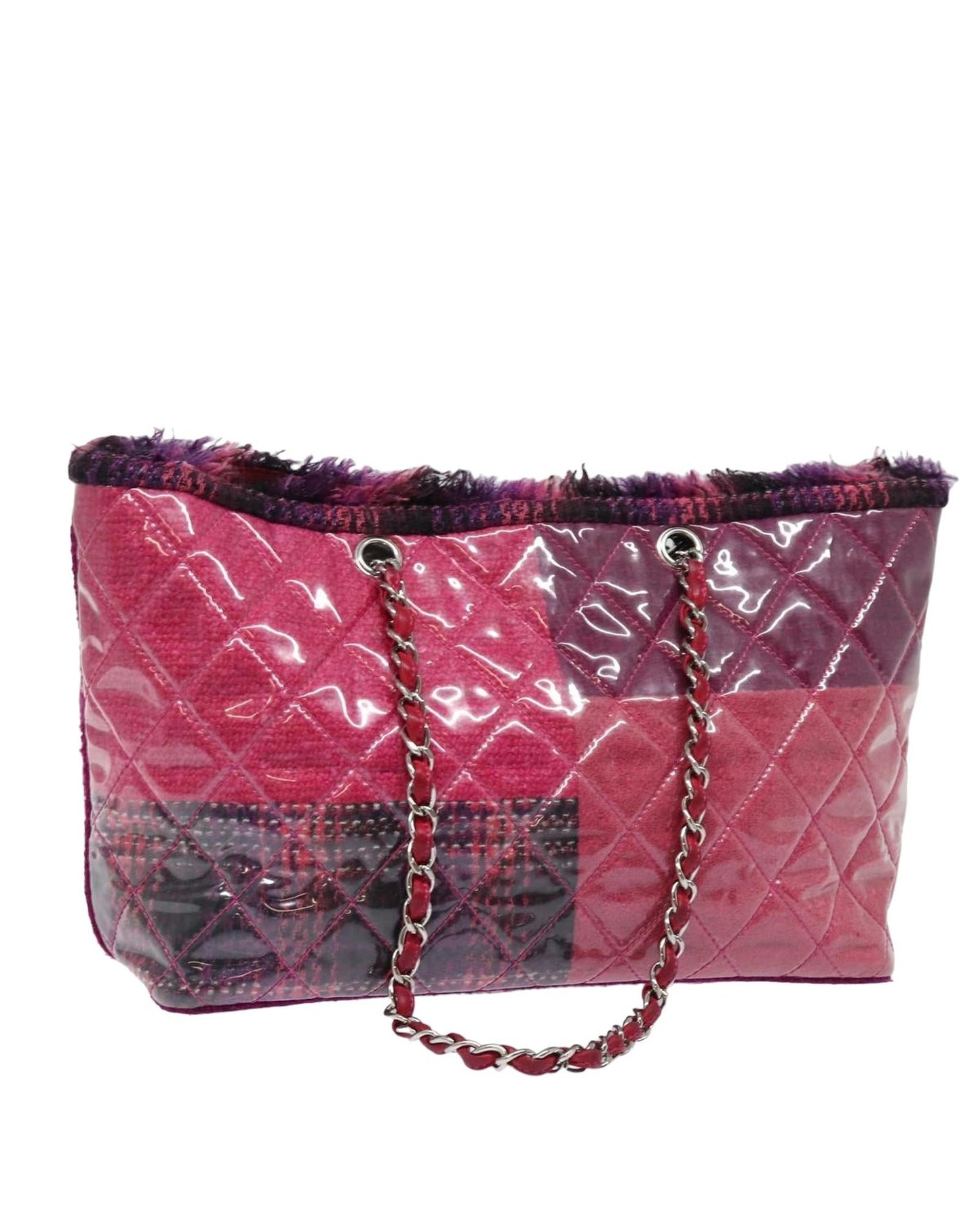 Chanel Patchwork Tote Bag Tweed and Vinyl Model