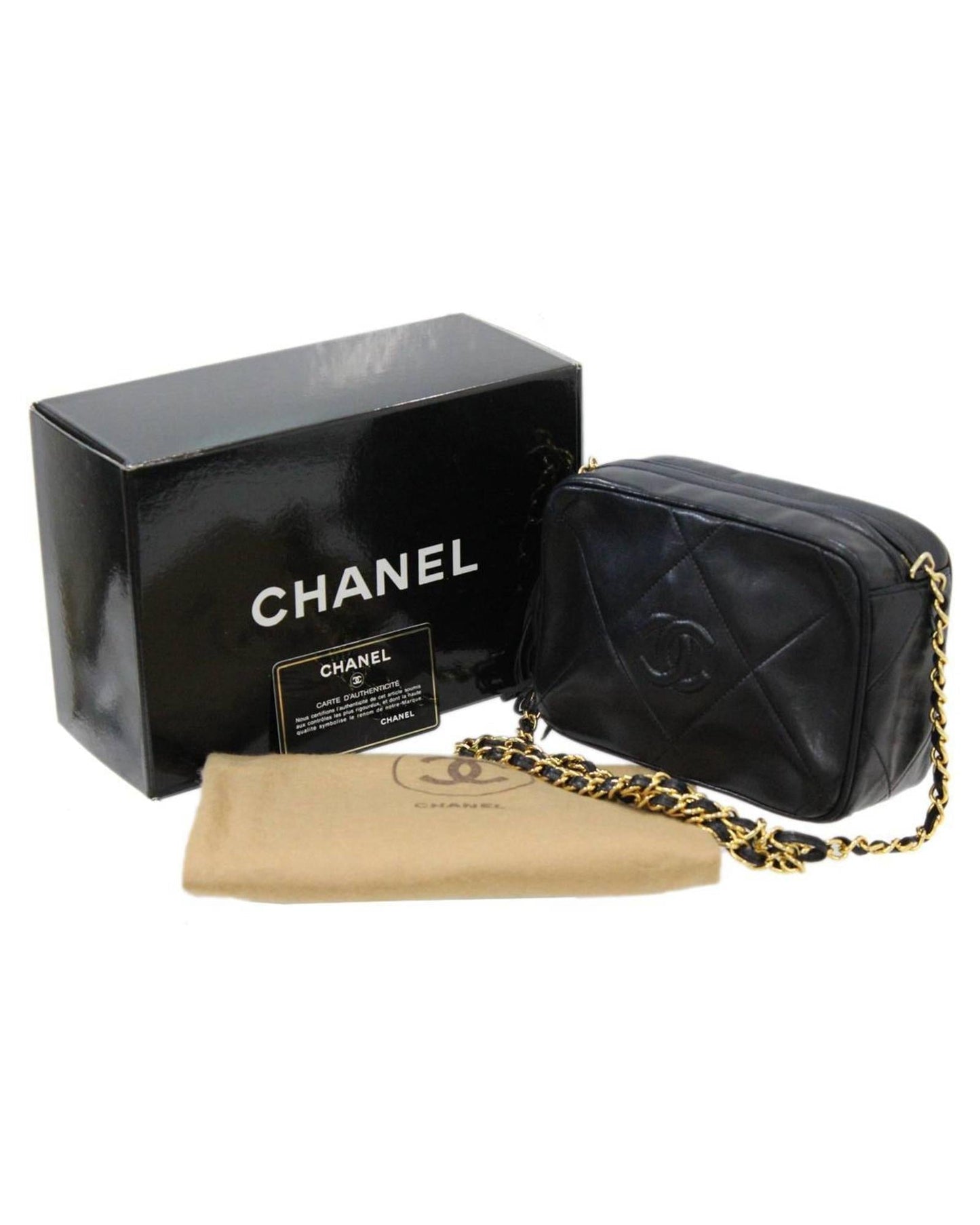 Chanel Vintage Quilted Shoulder Bag Classic Style