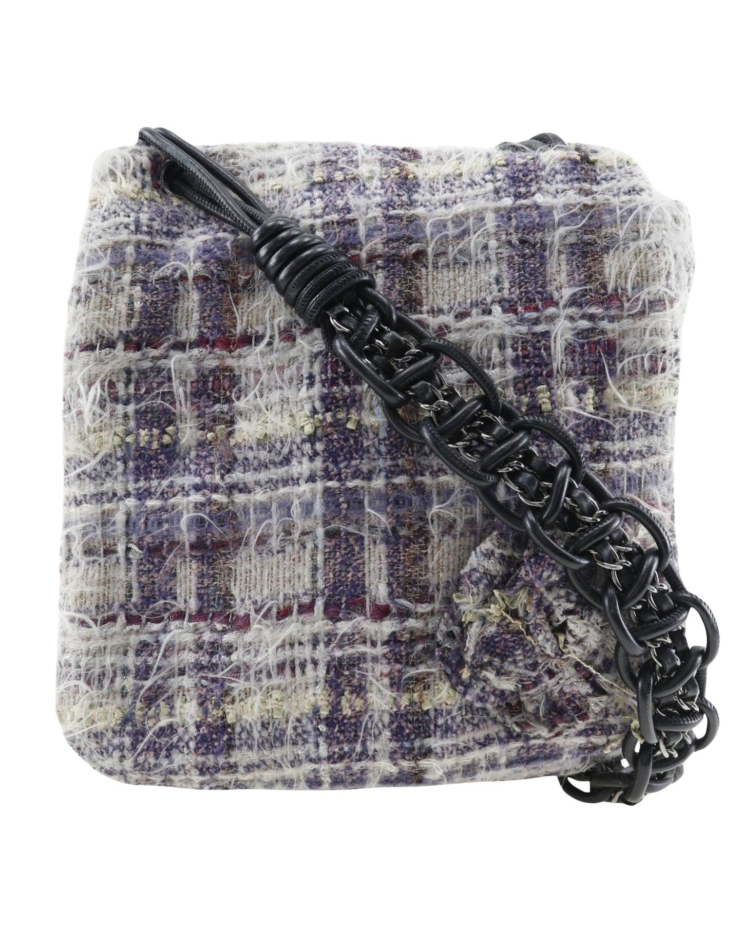 Chanel Tweed Shoulder Bag Chain Strap