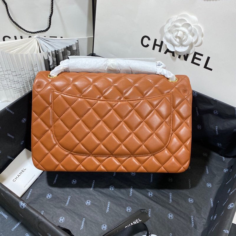 CHLLarge Classic Handbag Gold Hardware Brown For Women Handbags, Shoulder Bags 11.8in/30cm