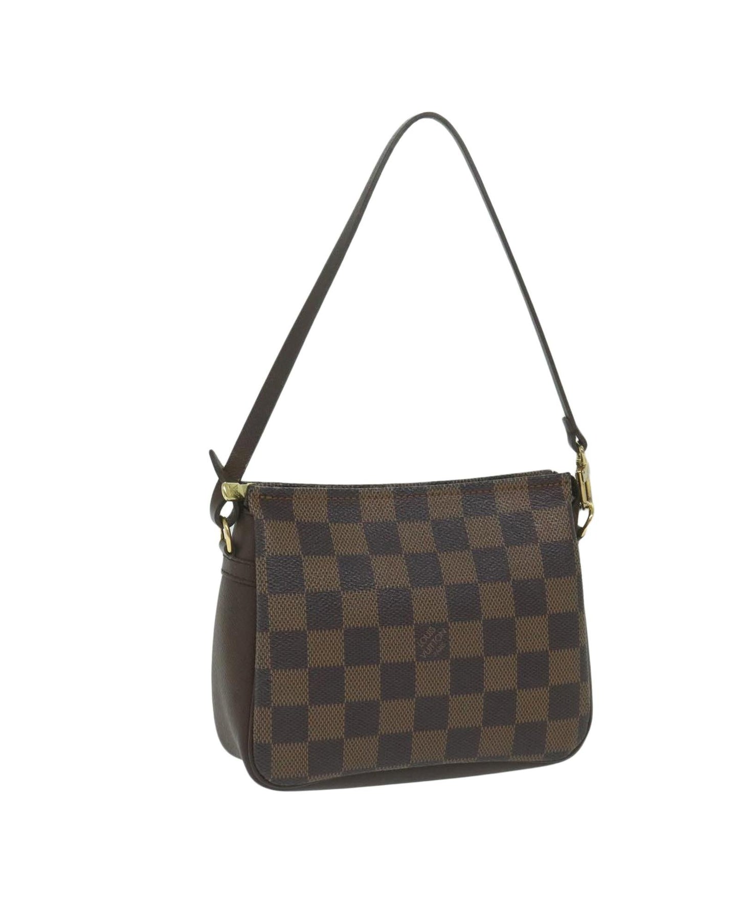 Damier Ebene Canvas Clutch/Shoulder Bag