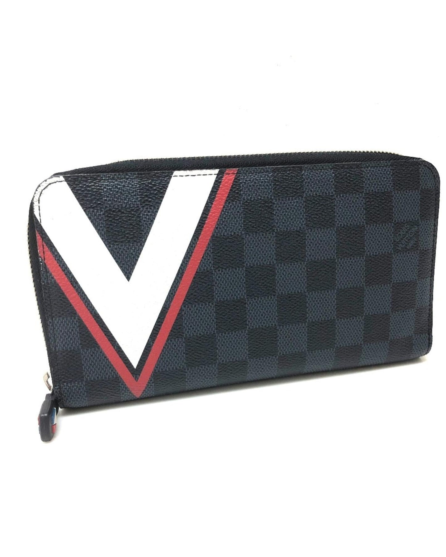 Navy Canvas Wallet with Clean Lines and Premium Leather